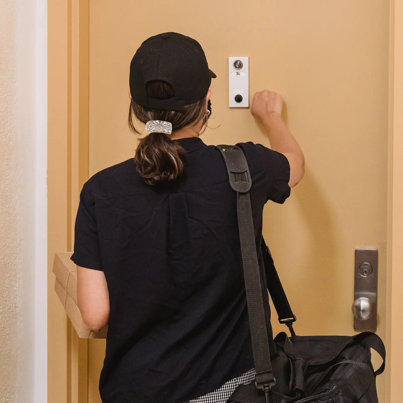 

2Pcs Rhinestone Ponytail Holder Hair Band Elegant Ponytail Cuff for All Hair Types Stylish Daily Wear Party Accessory Gift