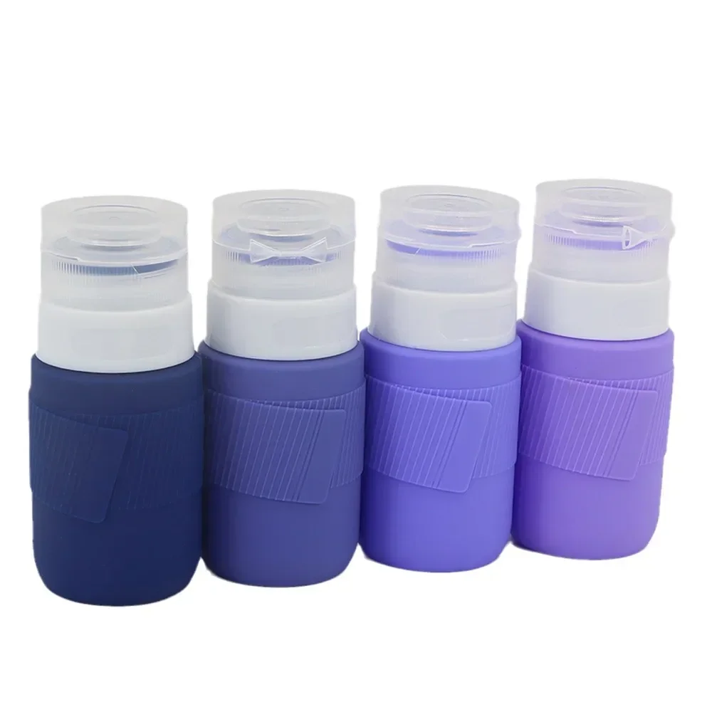 Silicone Travel Dispenser Bottle Portable Leak Proof Squeezable Lotion Storage Bottle Face Wash Cosmetics Squeeze Empty Bottles