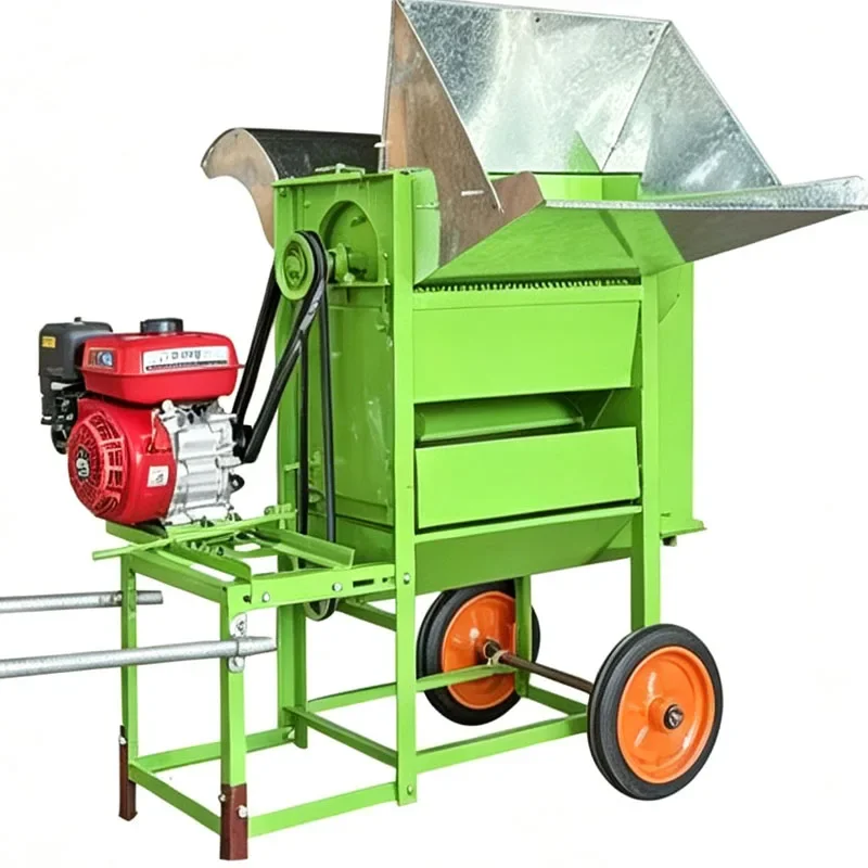 Multi‑Crop Threshing Machine Mobile Rice Wheat Rapeseed Sorghum Soybean Threshing Apparatus Farm Harvest Thresher Equipment