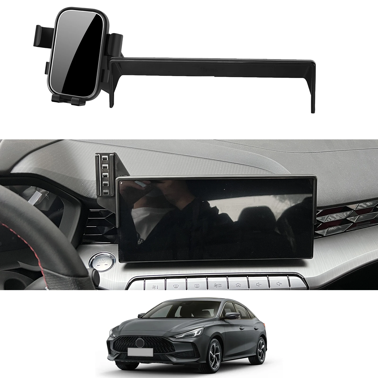 

Car Mobile Phone Holder for MG 5 MG5 GT EV 2022 2023 2024 GPS Bracket Navigation Stand Auto Accessories