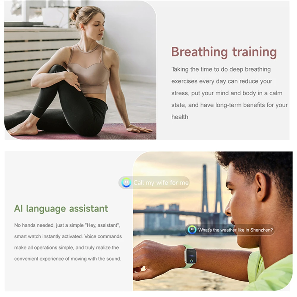 2025 신형 스마트 워치 2.01인치 HD 화면 스마트 워치 여성 남성용 시계 블루투스 통화 스마트워치 워치 9 스포츠 피트니스 트래커