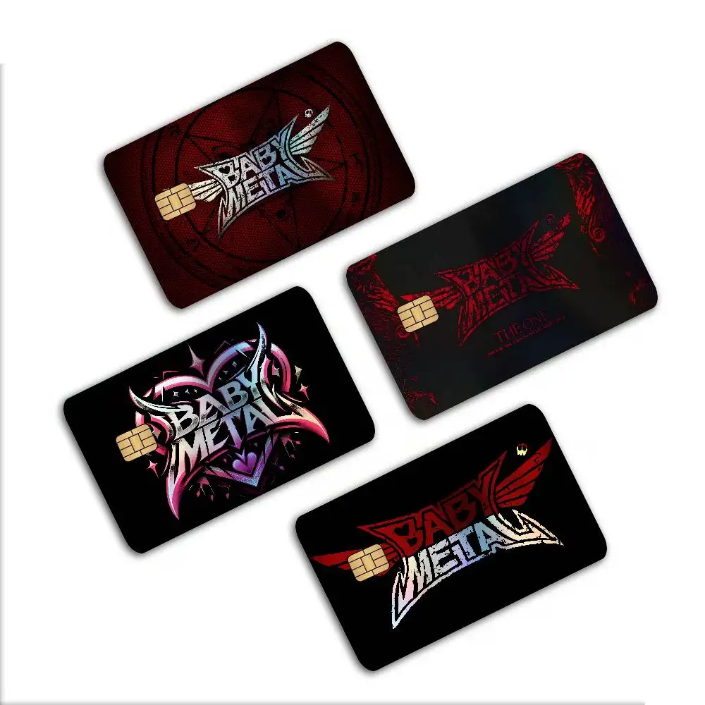 B-BABYMETALS Band Trendy Laser Glitter Bank Card Stickers All Match Multi Purpose Use