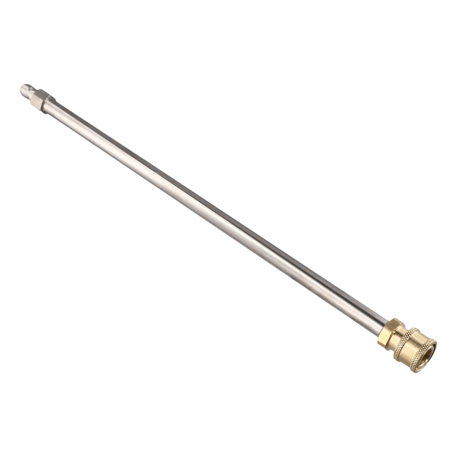 Pressure Washer Extension Wand Stainless Steel Body Brass Fittings Rated for 4000 PSI Quick Connect 1/4 Inch Socket System