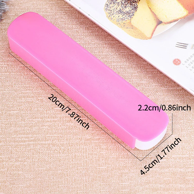 New Cutlery Straw Plastic Storage Box Household Chopsticks Fork Spoon Wheat Pull Box Outdoor Travel Portable Tableware Empty Box