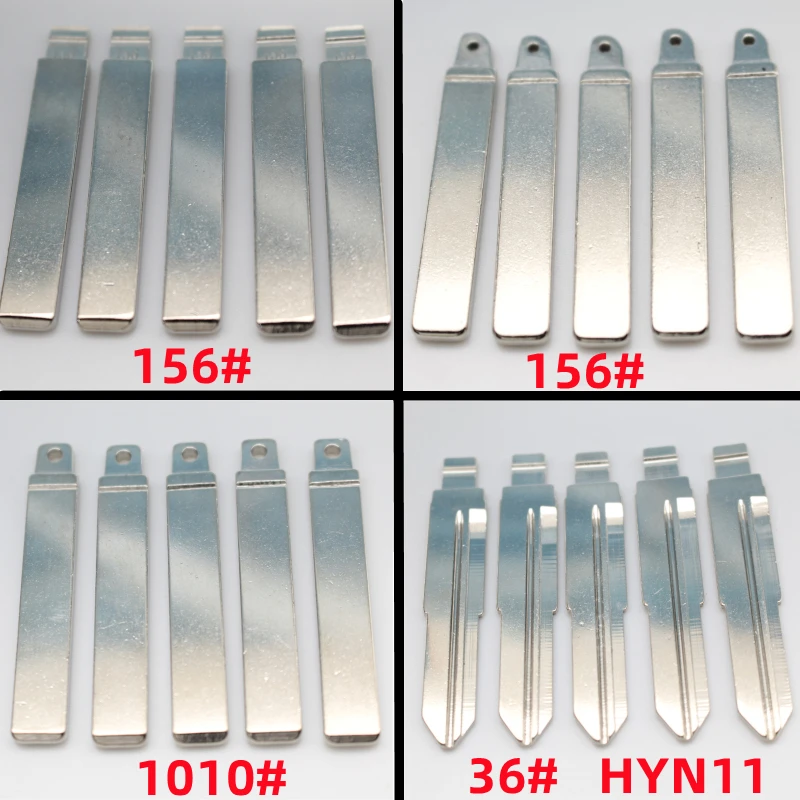 

FLYBETTTER OEM 50Pcs Metal Blank Uncut Remote Key Blade For Hyundai For Kia For Keydiy KD Xhorse VVDI JMD