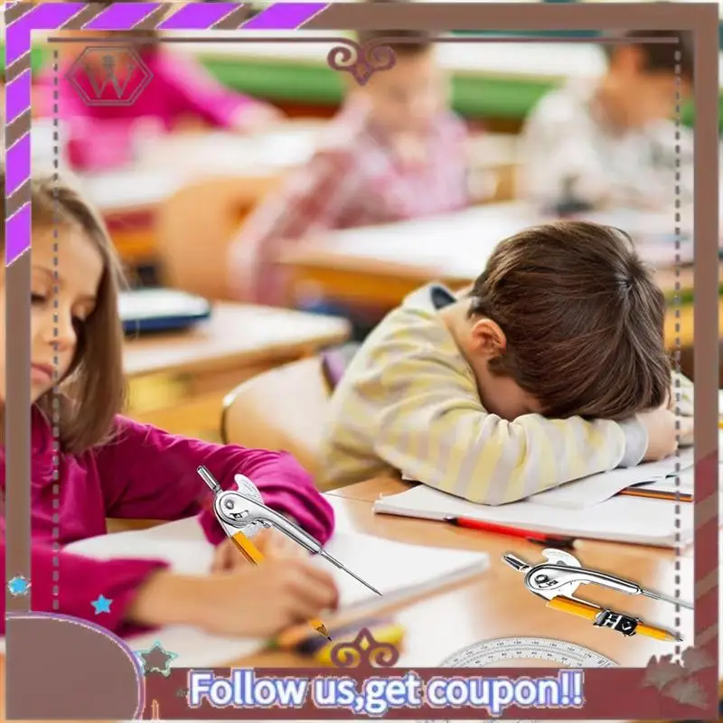 ABBG-20 مجموعات منقلة وبوصلة للطلاب - مجموعة الرياضيات الهندسية للطلاب - مع بوصلة قلم رصاص، منقلة الرياضيات 180 درجة
