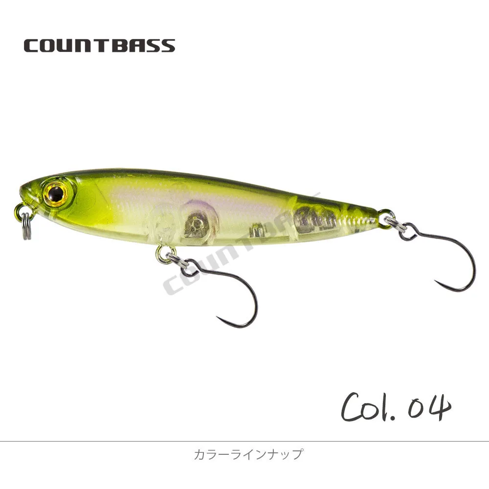 COUNTBASS Wobbler Topwater 55mm 2-3/16" 3g 1/8 oz. Schwimmender Köder, Bleistiftstopfen, Angler-Angelköder, La Peche Au Leurre Hardbaits – Detail 15