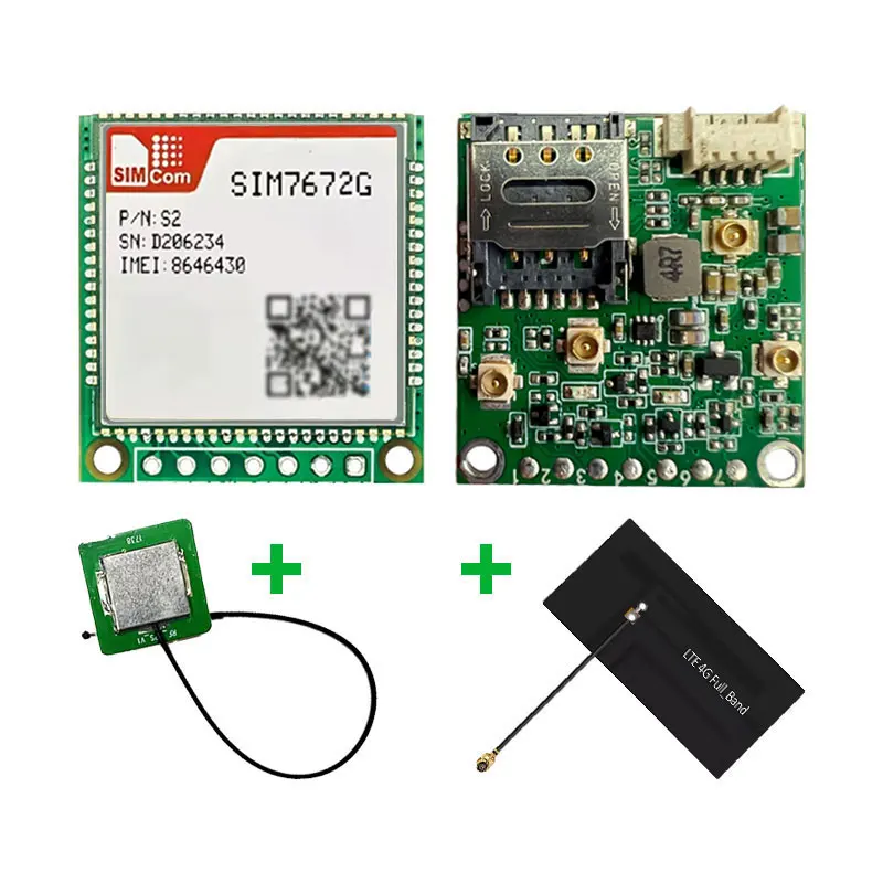 SIMcom SIM7672G/E/NA Core Board Qualcomm Chip Data+GNSS Optional - Voice-Free SIM Card Module for M2M And IoT Applications