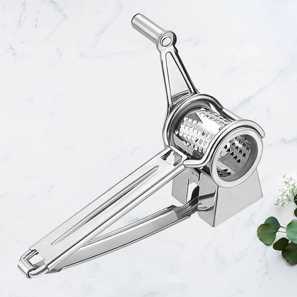 

1Pcs Stainless Steel Cheese Grater Hand Crank Multifunctional for Kitchen Dessert Cake Shop Use Kitchen Crank Grater