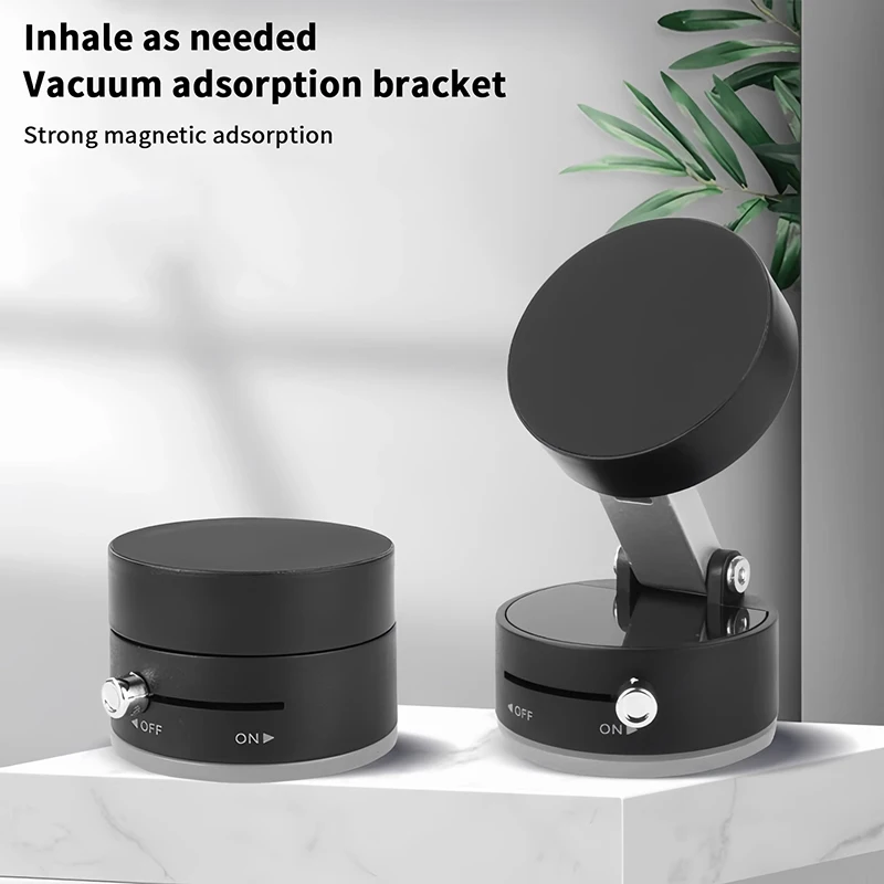 1Set Vacuum Suction Cup Holder Magnetic Car Foldable Mobile Phone Holder For Phone/ Android DIY Accessories