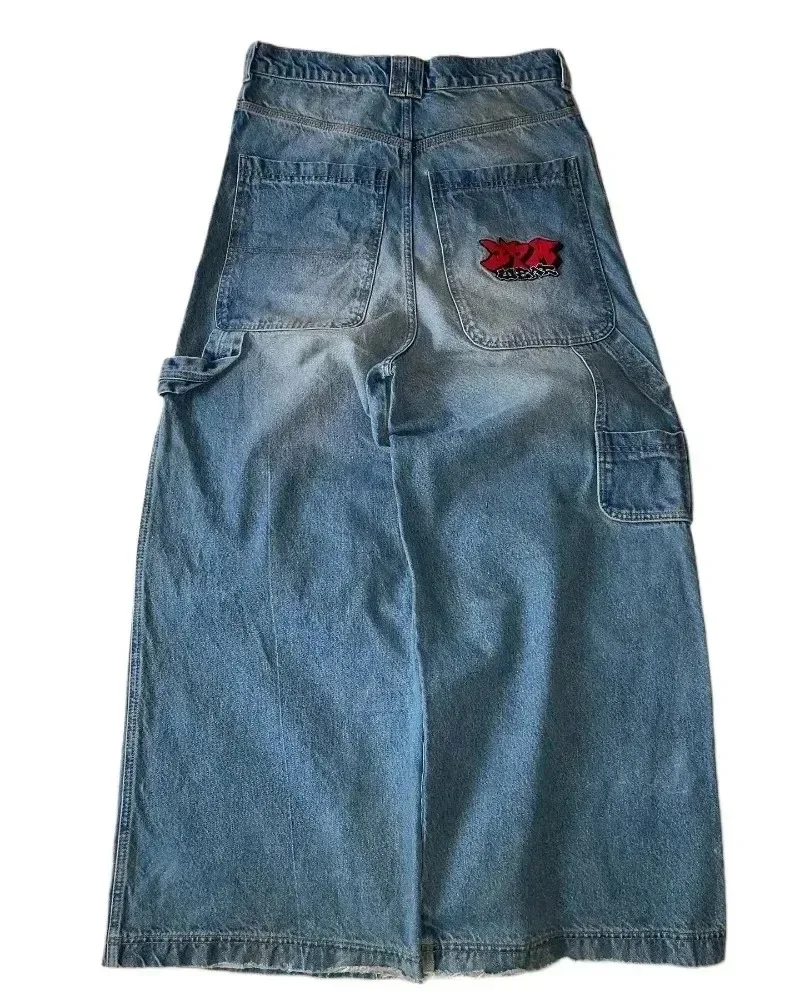 Y2K pantalones vaqueros holgados vintage bordados pantalones vaqueros de alta calidad hombres mujeres Hip Hop Harajuku moda gótica streetwear Casual pantalones vaqueros de pierna ancha