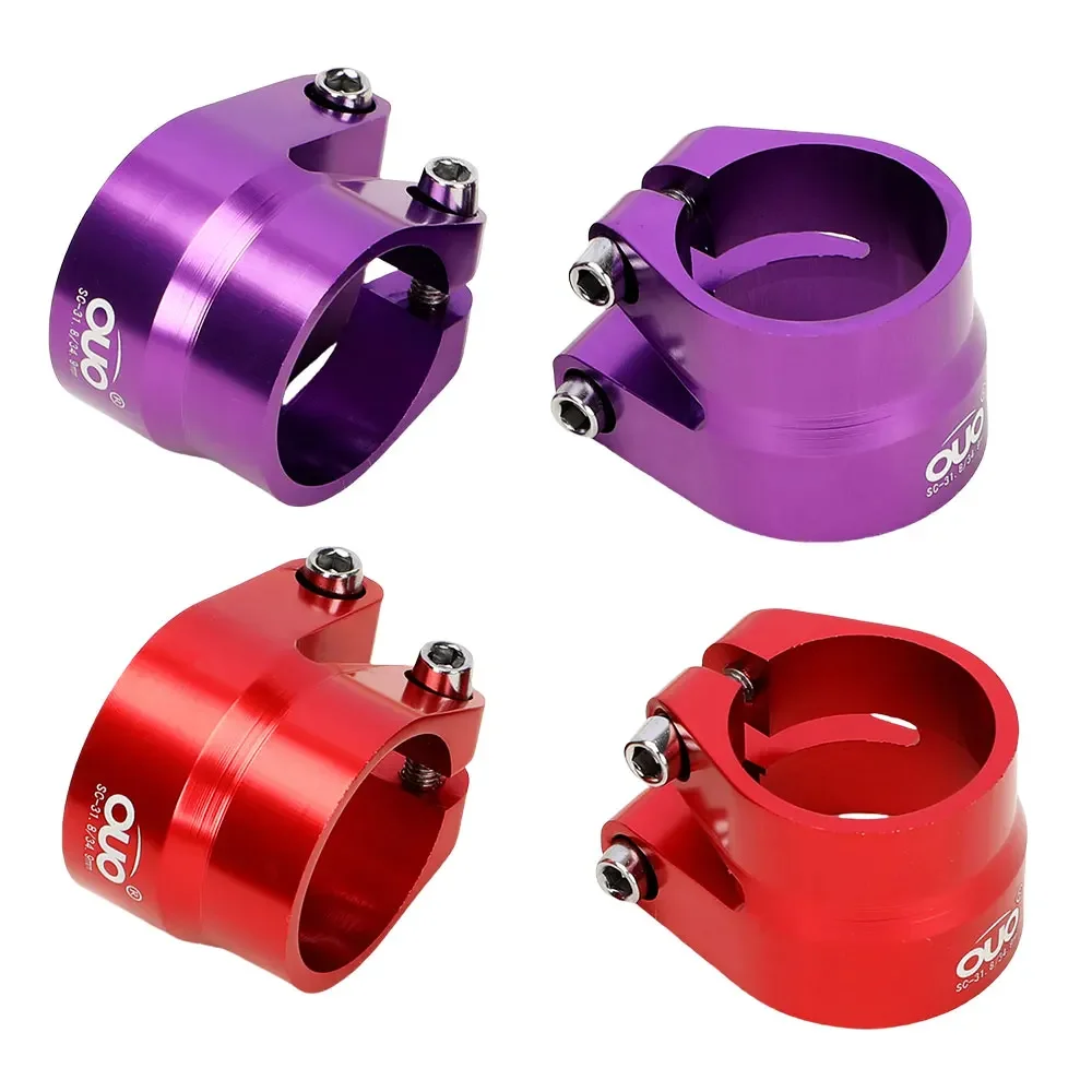 OUO دراجة Seatpost المشبك كامل CNC السرج أنبوب المشبك 31.8/34.9 مللي متر طبقة مزدوجة مقعد أنبوب كليب ل 27.2-34.9 مللي متر مقعد آخر الدراجة الجبلية