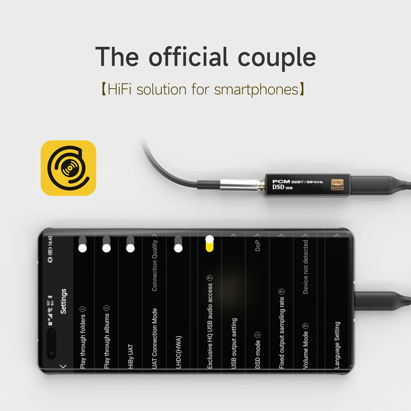 Портативный ЦАП HiBy FC1 с разъемом Type-C на выход 3,5 мм, USB, Hi-Fi декодер, усилитель для наушников DSD128 для Android, iOS, Mac, Win10, ПК, смартфонов