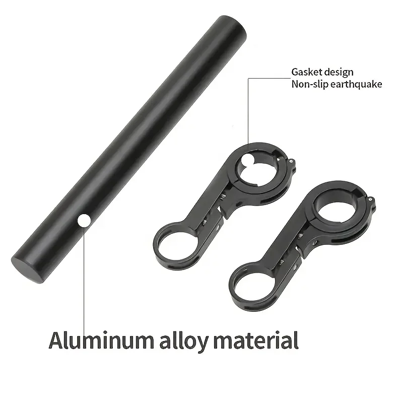 10/20/30cm bicycle handlebar extension bracket MTB headlight installation extension pole highway mountain bike handlebar extensi image 6