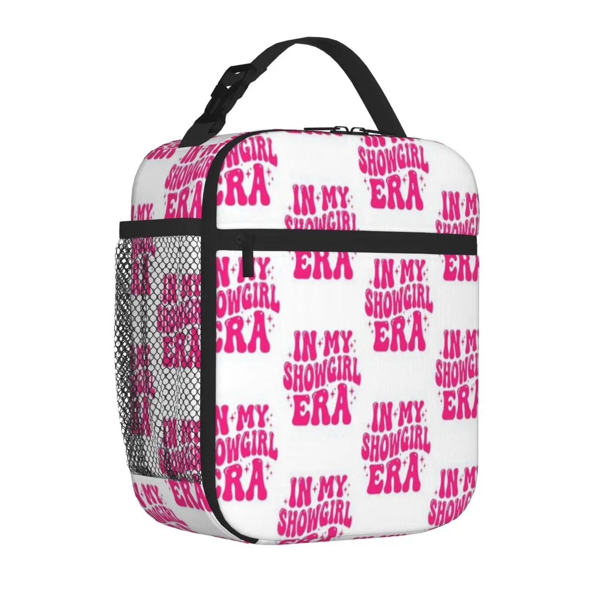 Hot Sale In My Showgirl Era Trendy Pink Groovy Concert Tour Rainbow Print Commuter Lunch Bag Fitness Snack Picnic Lunch Bag