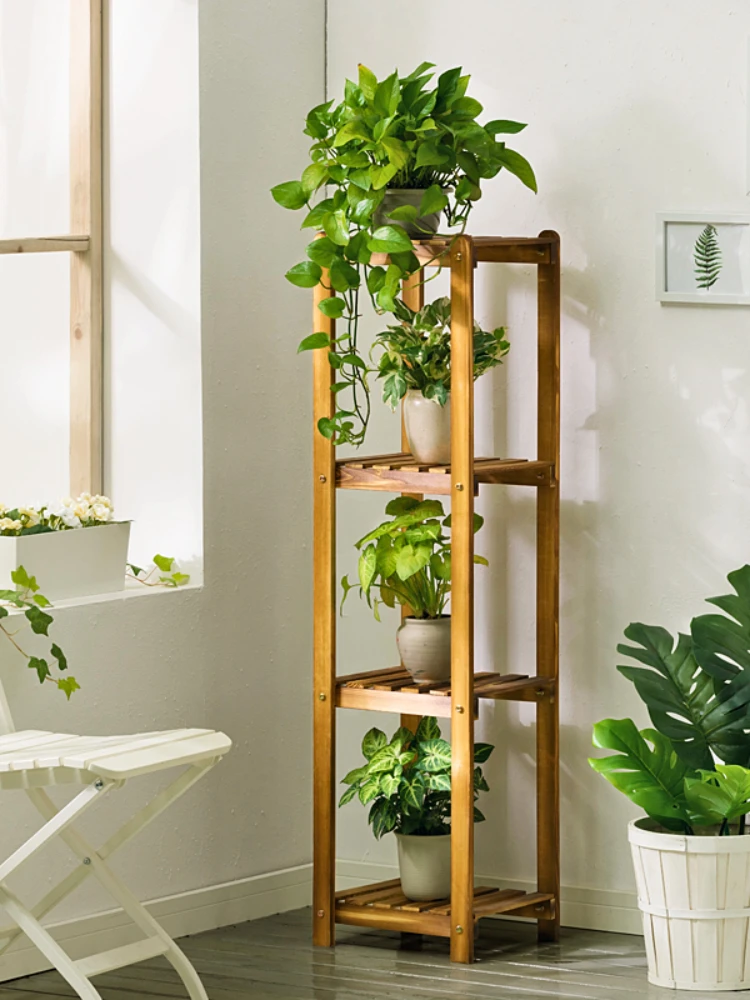 Rack Floor-Standing Multi-Layer Succulent Green Radish Basin Balcony Layout Living Room Interior Storage Special Offer