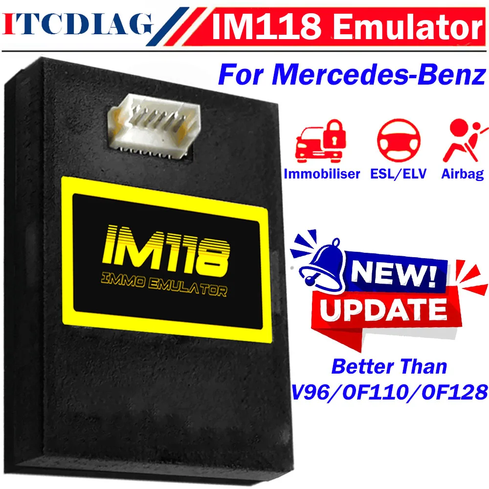 IM118 Auto Immobiliser Emulador IMMO Off Emulator For Mercedes-Benz for C Class for E Class for Sprinter fit for TL866 XPROG T48