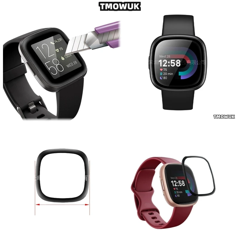 

For Fitbit Sense 2 Versa3 2 4 Inspire 3 Charge 6 5 Daily Protection Layer Flexible Film No Edge Lift Design Skin Cover