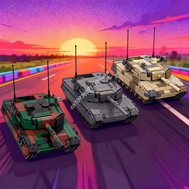 

1009 шт. MOC модель с леопардовой системой, строительные блоки, строительные блоки, сборка, рождественский подарок, идея игрушки «сделай сам», образование, дети на день рождения