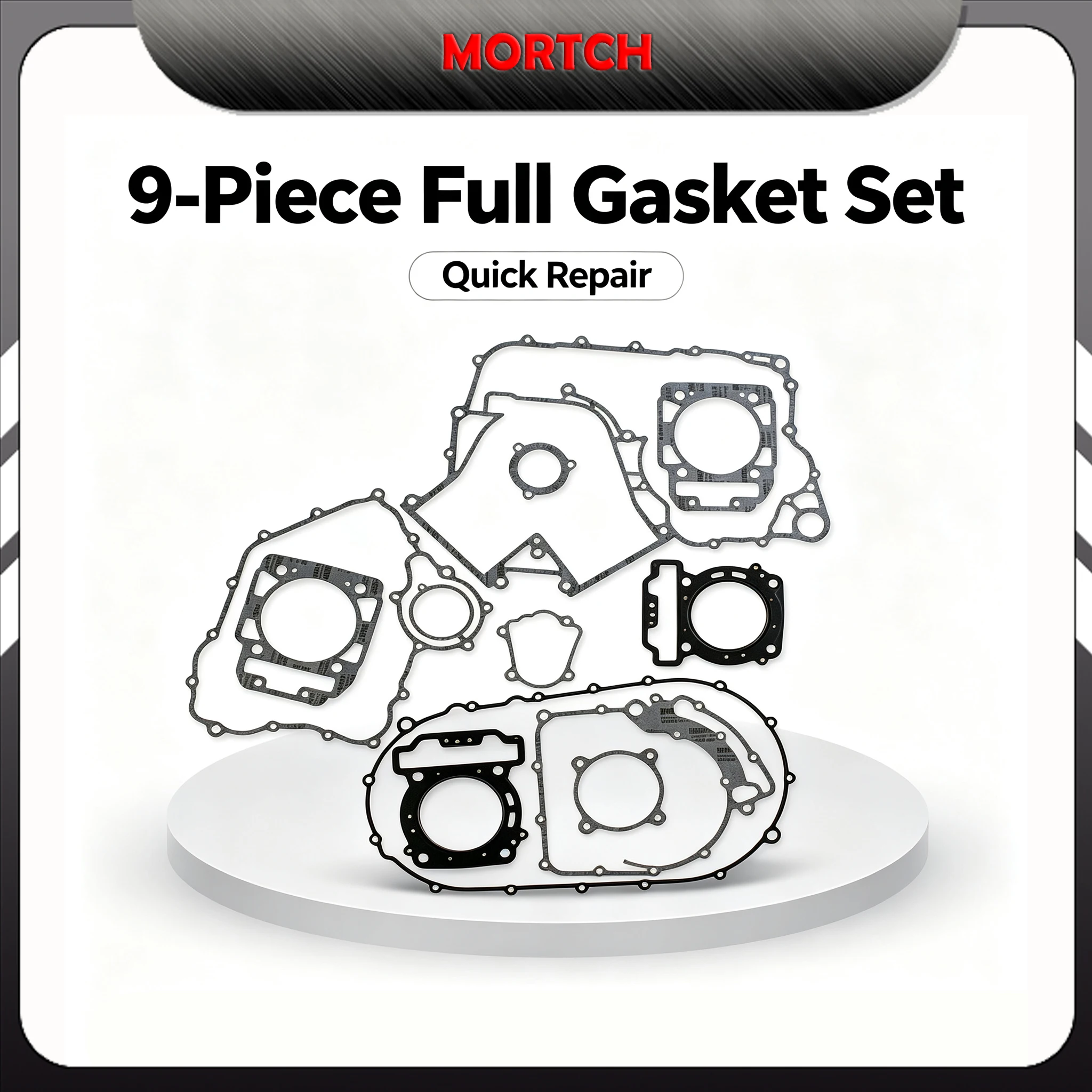 9Pcs Full Engine Gasket Set OE 0800-0000A1 Complete Gasket Repair Kit Fit CFMoto 800 2V91W 800CC ATV UTV Engine