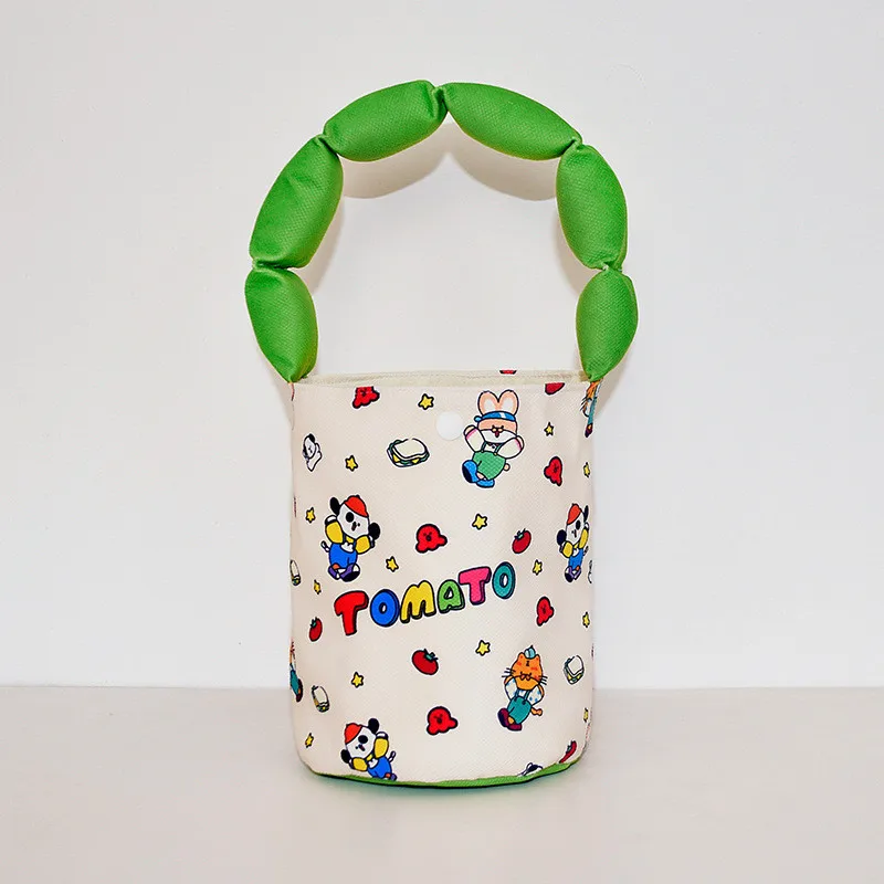 Girls Bucket Bag Cartoon Print Cute Kids Handbag 2026
