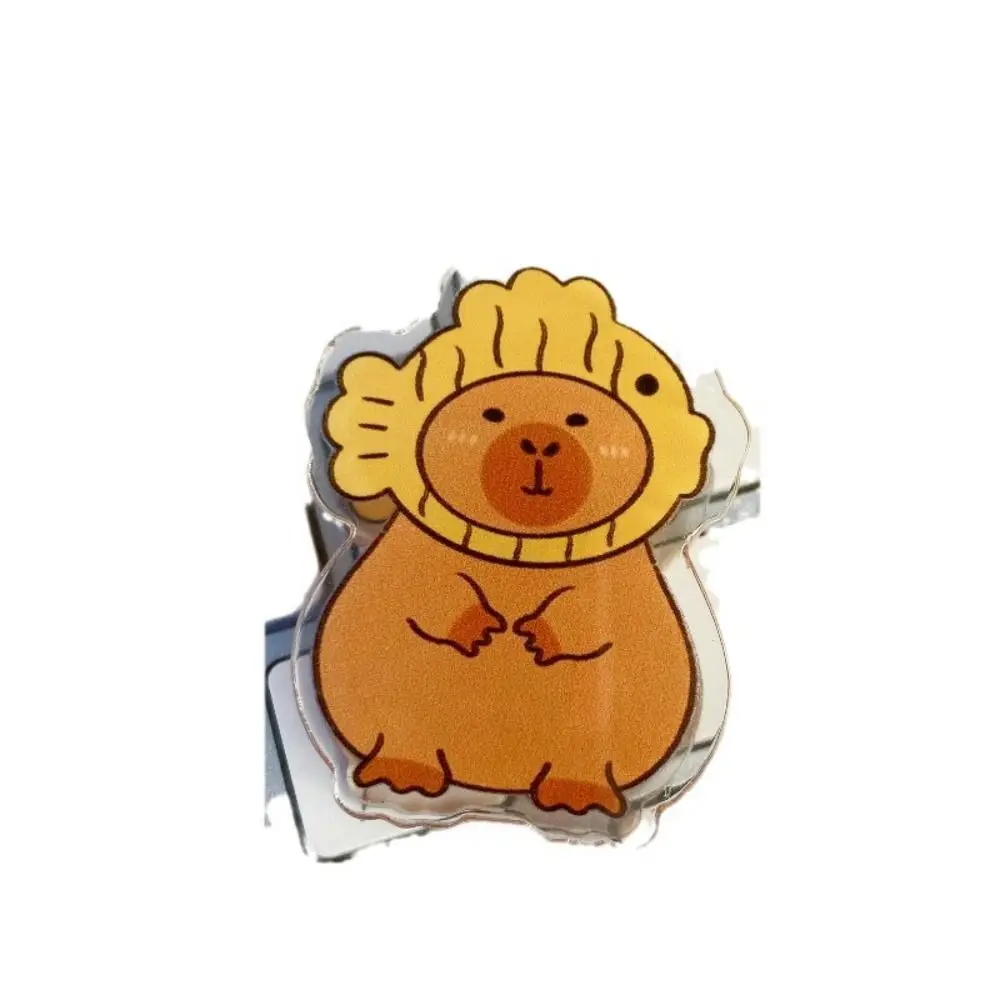 Büroklammer Cartoon Memo Clip Capybara dekorative pp Clip Kawaii transparente Lesezeichen Acryl Büroklammer Student Kinder