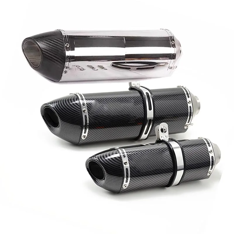 

51mm Universal Motorcycle R77 Modify Exhaust Muffler with DB Killer and Sticker for CBR650R NINJA650 Z900 R1 GSXR750 MT07 F900XR