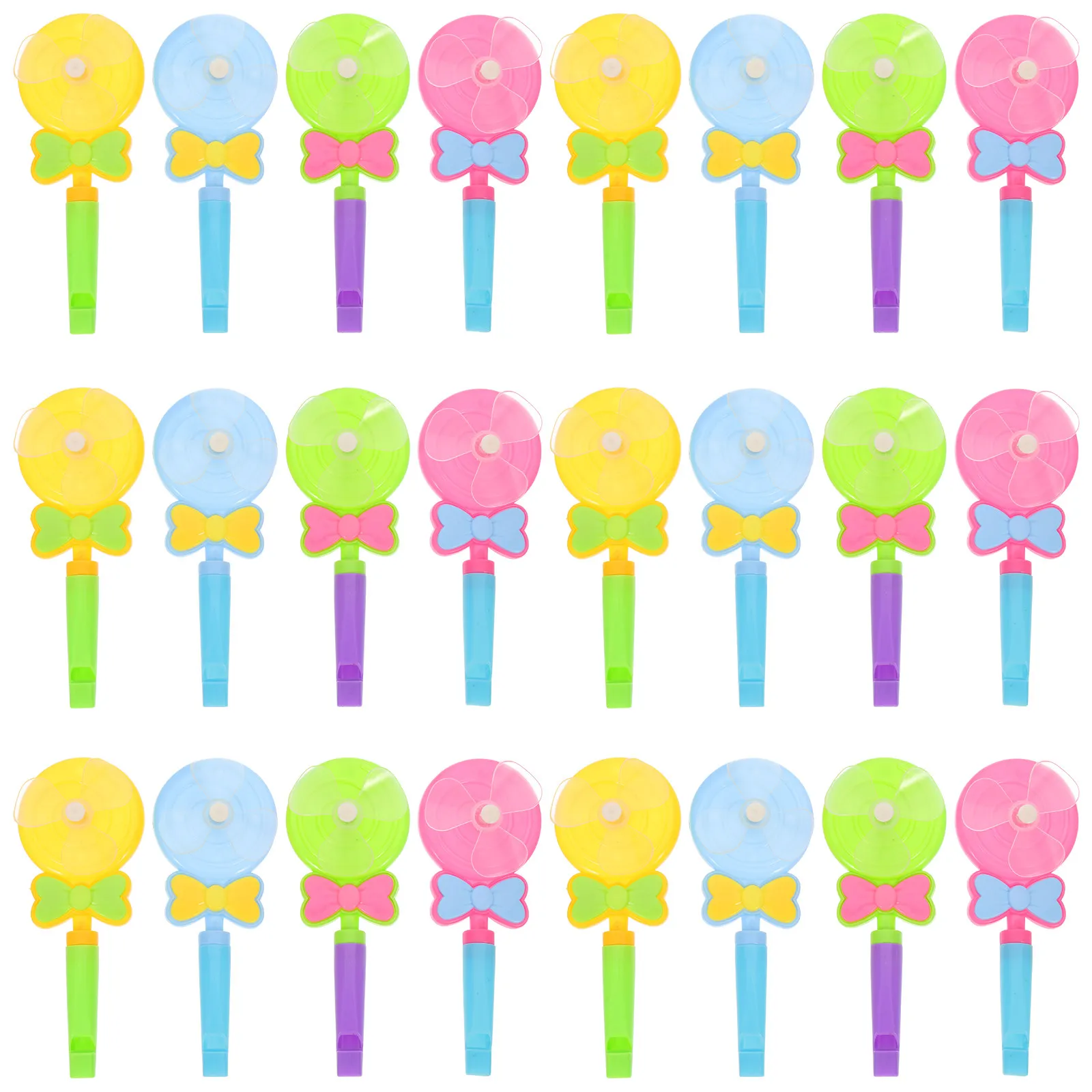 

30Pcs Whistle Creative Cartoon Windmill Lollipop Shape Fun Noise Makers Birthday Party Goodie Bag Fillers Kids Whistle Loud