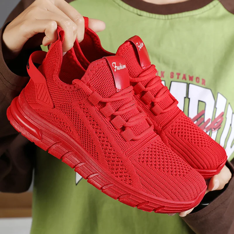 

Women's Shoes 2025 Summer New Fashionable Casual Shoes Mesh Shoes Breathable Solid Color Sneakers zapatos de mujer