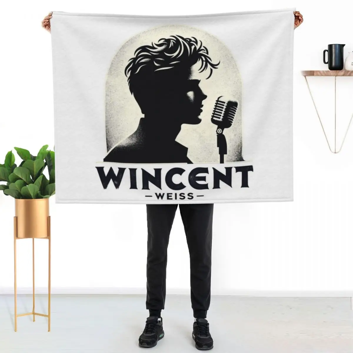 Wincent Weiss Retro Style Throw Blanket Blankets For Baby sofa bed Decorative Beds for winter Single Moving Blankets