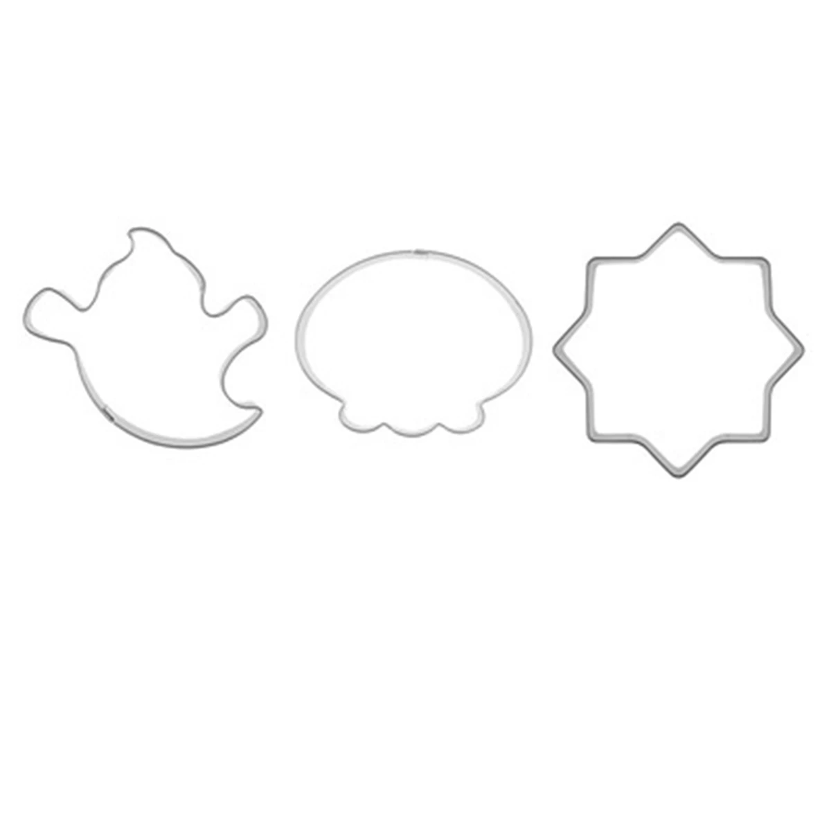 10Pc Halloween Bat Pumpkin Ghost Stainless Steel Cookies Cutter Cake Decorating Fondant Biscuit Mold Baking Tool-A68E