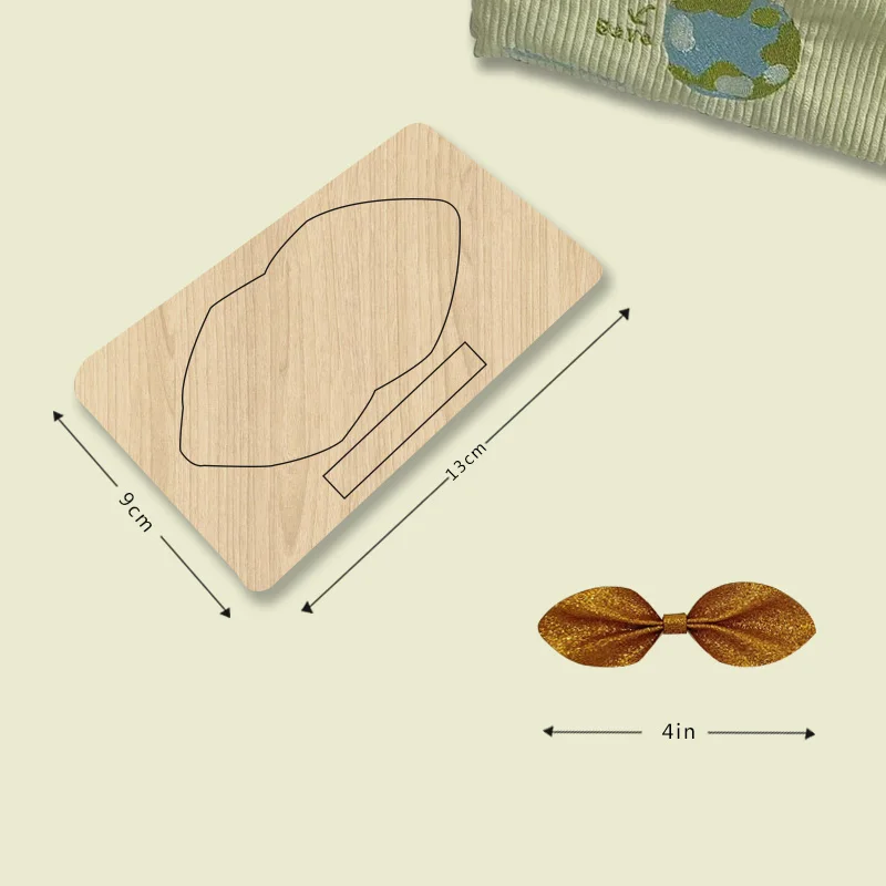 

BD216 Stand-alone 3-inch Lovely Bow Wooden Cutting Die For Most Cutting Machines