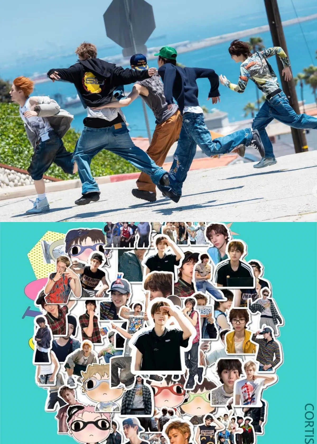 55 шт. Kpop новая наклейка для мальчиков Group CORTIS MARTIN JAMES JUHOON SEONGHYEON KEONHO водонепроницаемые декоративные наклейки высокого качества