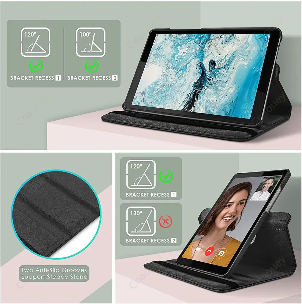 Rotating Case For Lenovo Xiaoxin Pad 2024 M11 TB331 Tab P11 Pro (2nd Gen) TB132 11.2