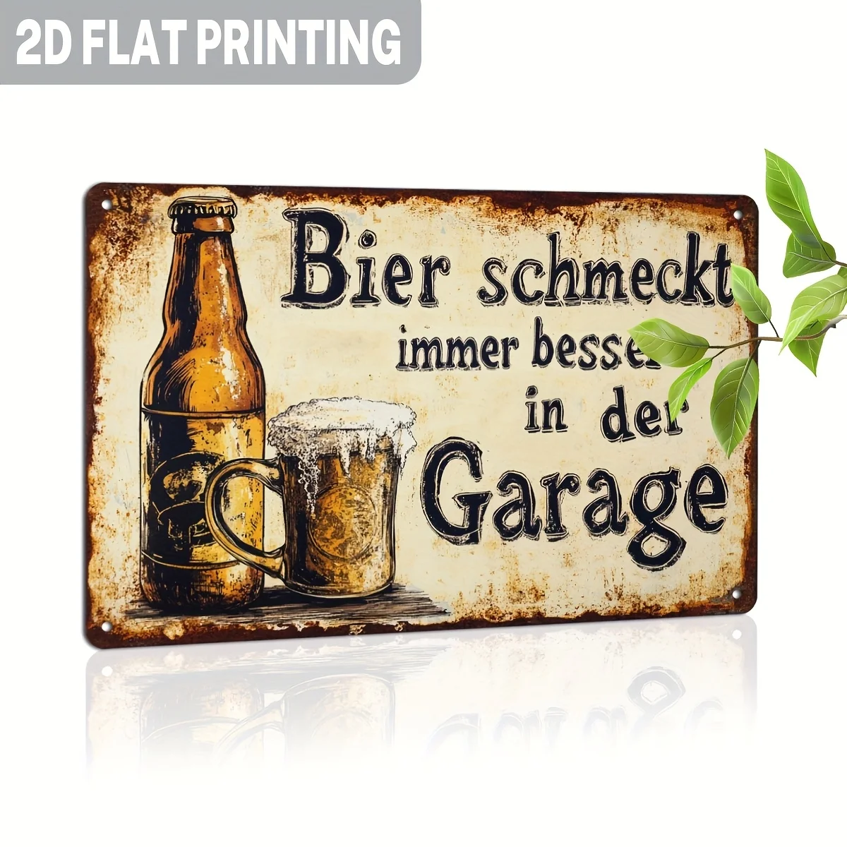 2D Flat, 1pc Vintage German 