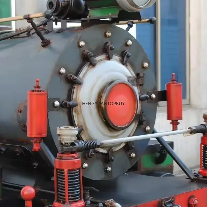 Vintage Nostalgic Steam Locomotive Custom Large Iron Model Manufacturers Feature Train Store bar Decoration