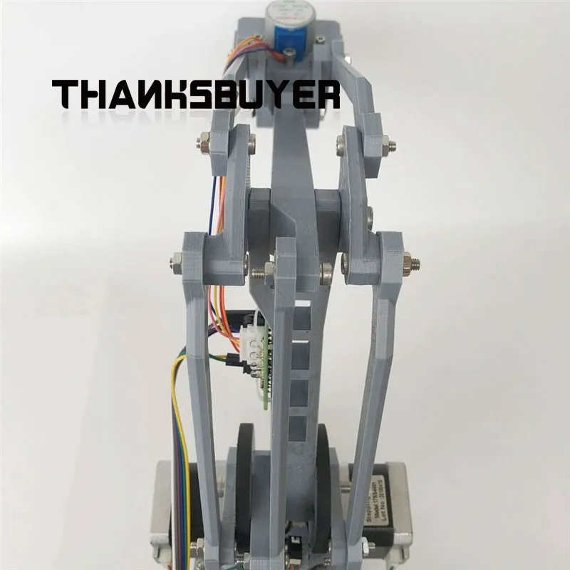 4-osiowy ramię robota drukowany 3D zmontowany mechaniczne ramię o wysokiej precyzji bez systemu sterowania