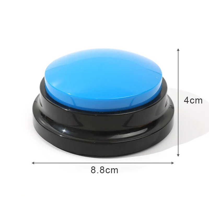 Funny Dog Toys Recordable Talking Button Toy Interactive Voice Recording Button for Communication with Pet Dog Accessories