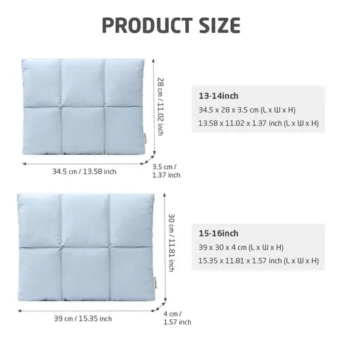 Puffy 13 14 tums laptopfodral, vadderad datorväska för kvinnor, 14 16 tums laptopväska för Macbook Air Pro 8 best sales puffigt laptopfodral - №2