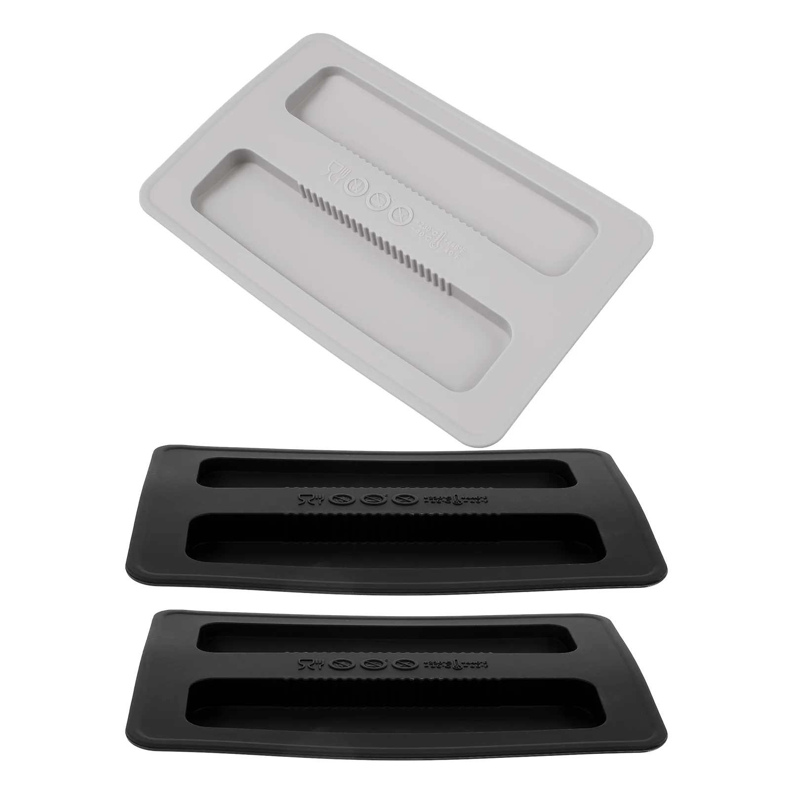 

3pcs Toaster Silicone Dust Cover Silicone Toaster Lid Bread Maker Dust Protector Sandwich Machine Parts Appliances Top Cover