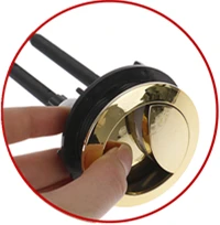 

【F】Dual Flush Toilet Tank Gold Colour 48mm/58mm Button Round Shape Toilet Push Buttons Bathroom Accessories