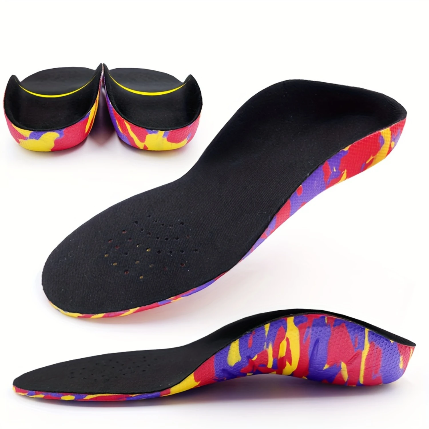 1 par de almohadillas correctoras para pies planos para soporte de arco, plantillas ortopédicas para piernas en forma de X/O, plantillas para pies, almohadilla correctora para pies
