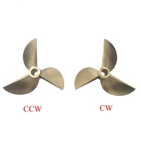 TFL Genuine Parts! Sport Class High Precision Three-Bladed Propeller Dia=4.76mm D=48mm Copper Propeller for  RC boat