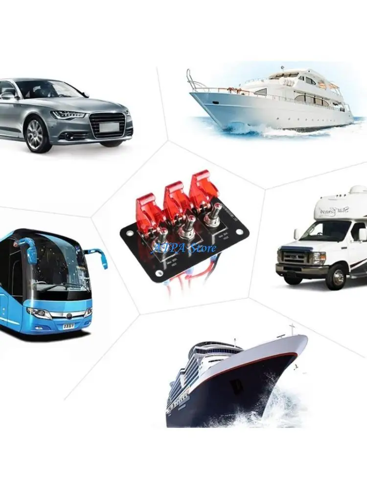 U13C Multifunctional Vehicle Boat External 12-24V Overcurrent for Protection Switch Panel with 20A