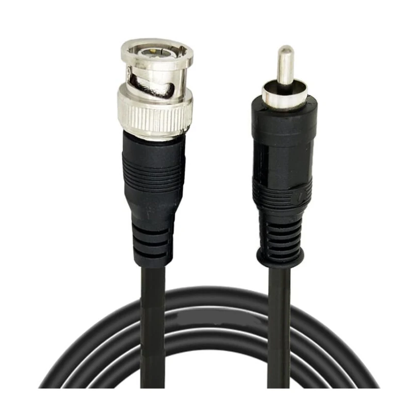 1PC BNC Male to RCA Plug Pigtail Q9 Video Cable Coax AV Wire Copper 1m 2m 3m