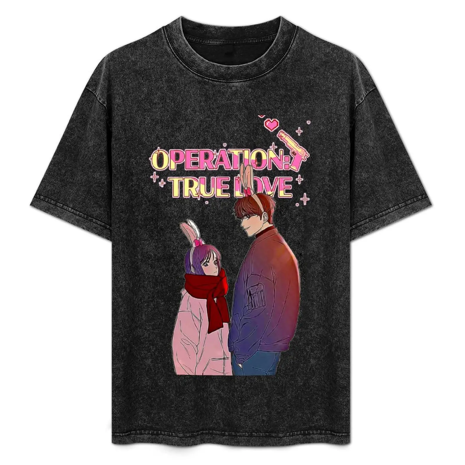 

Operation: True Love - Su-ae Shim & Eunhyeok Go T-Shirt new edition anime figures sweat plus sizes T-shirt men