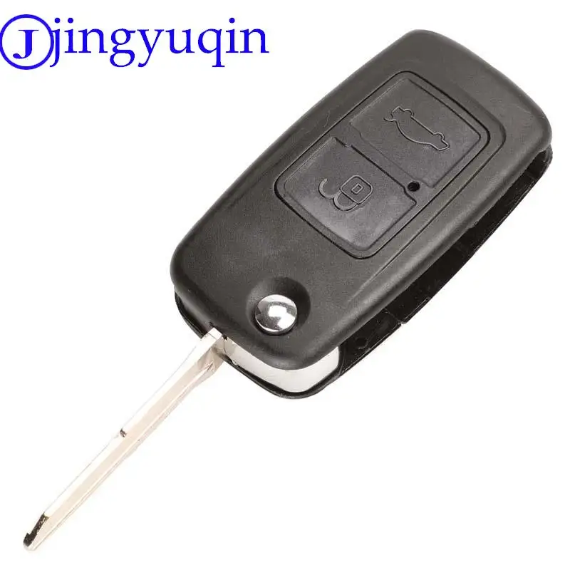 jingyuqin For Chery A5 Fulwin Tiggo E5 A1 Cowin Car Key Case 2 Buttons Remote Key Shell Cover Fob Blank