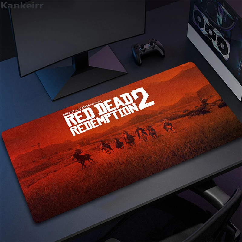 Red Dead Redemption 2 Gaming Keyboard Mouse Pad Pc Gamer Girl Desk Mat Xxl Anime Cute Mausepad Computer Accessories Mousepad XL