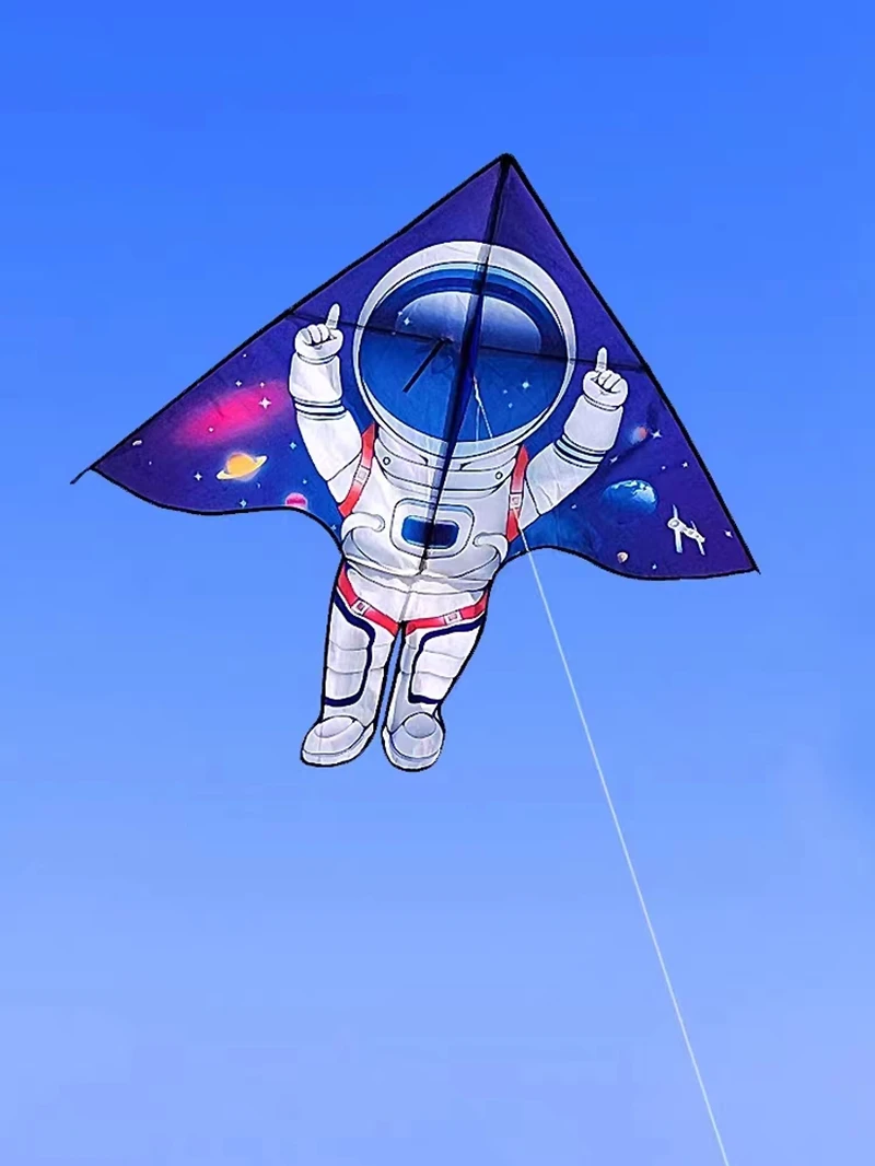 Free shipping spaceman kites astronauts kites flying toys for kids kites string cosmonaut kites sports play windsock outdoor toy