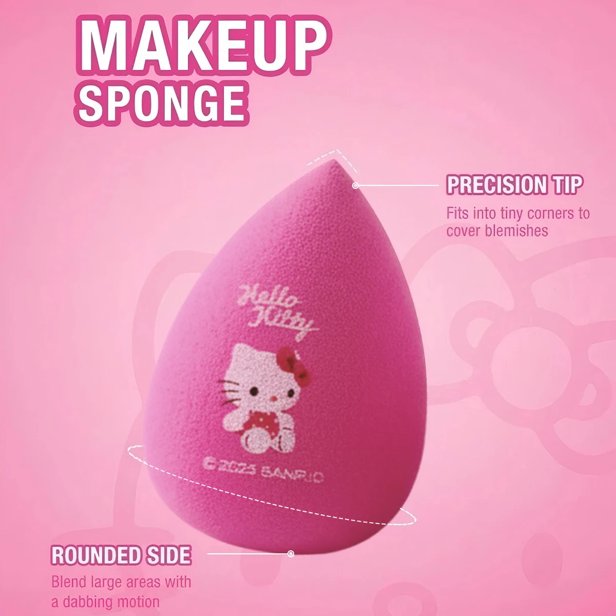 MINISO HelloKitty and Friends Powder Series Beauty Egg 3 قطع أداة مكياج أساسية جافة ورطبة